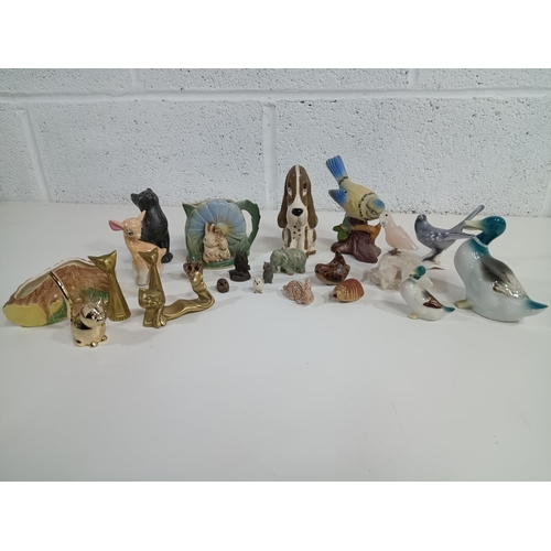 819 - A Collection Of Animal and Bird Ornaments