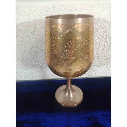 798 - A Box of Silver Plated Goblets