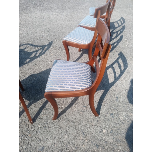 742 - A Set of 6 x Dining Chairs ( 2 x Carvers and 4 x Chairs)