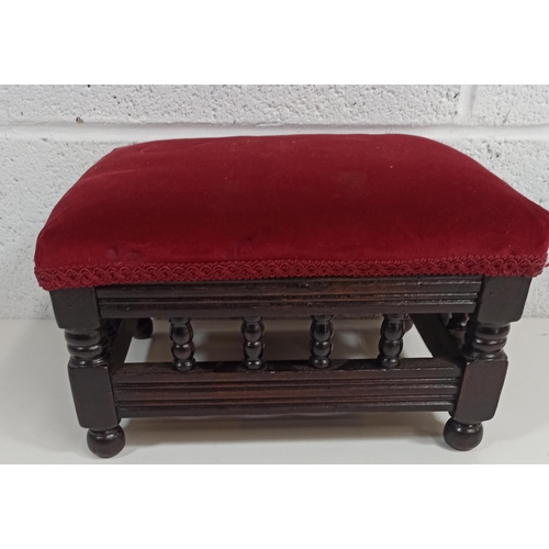 731 - A Small Padded Goat Stool