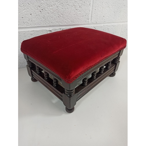 731 - A Small Padded Goat Stool