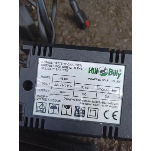 803 - Hill Billy Golf Trolley with Charger and Battery