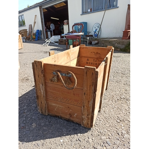 33 - Wooden Crate 53cm H x 99cm W x 52cm