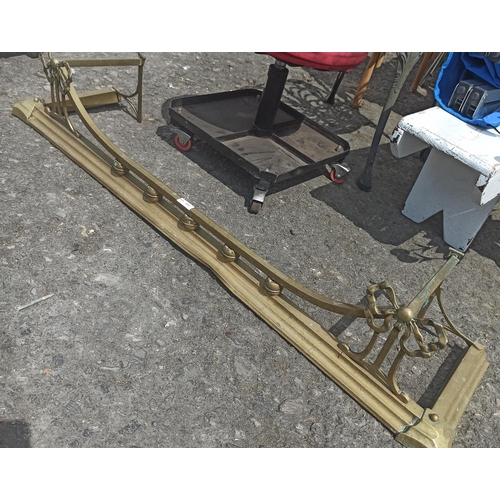 783 - Brass Fire Surround 126cm x 30cm