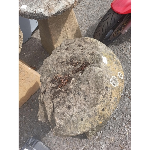 2 - Staddle Stone 69cm H x 53cm Wide