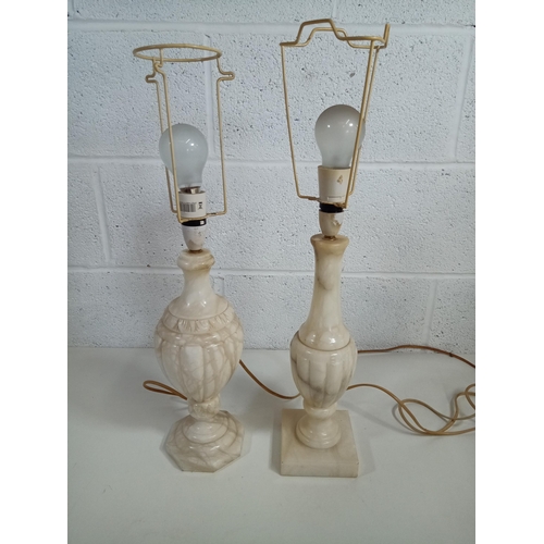 749 - 2 x Marble Lamp Bases