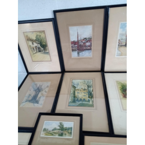 765 - A Large Series of Framed Prints by F Robson