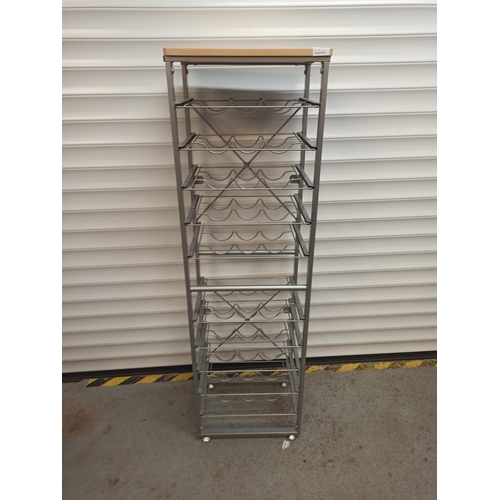 543 - A Metal Wine Rack 130cm x 40cm x 30cm