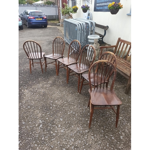 327 - Windsor Ercol Chairs x 6