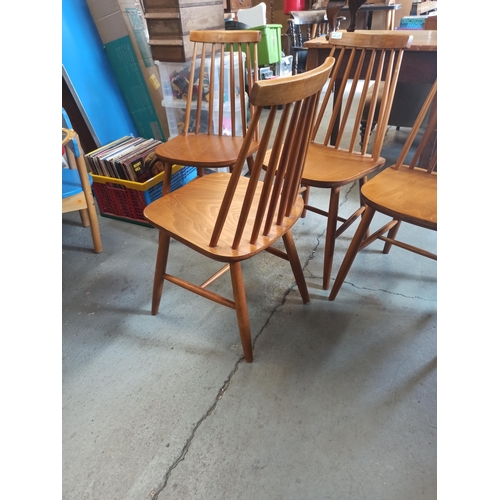 332 - Ercol Stick Back Chairs x 4