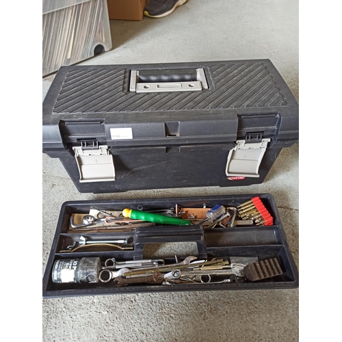 78 - An Assortment of Tools in a Plastic Tool Box