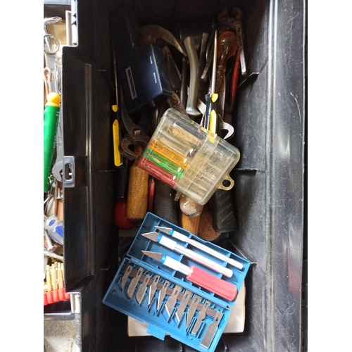 78 - An Assortment of Tools in a Plastic Tool Box