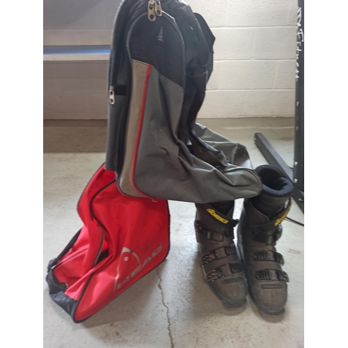 109 - Ski Boots and 2 x Ski Boot Bags