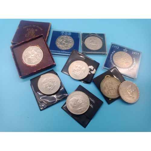 556 - A Quantity of GB Coins and Crowns - Festival of Britain etc.