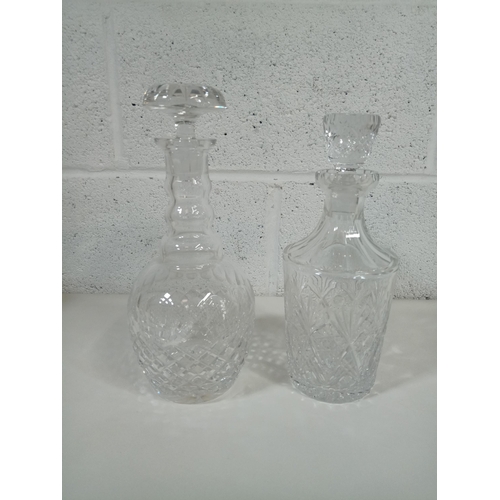 314 - 2 x Cut Glass Decanters