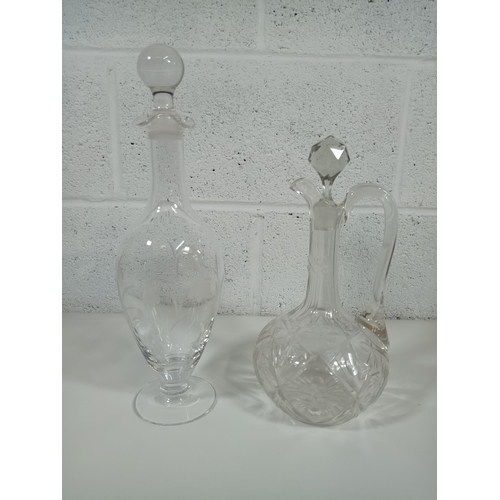 315 - 2 x Cut Glass Decanters