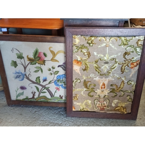 547 - A Pair of Tapestry Fire Screens - In Need of repair