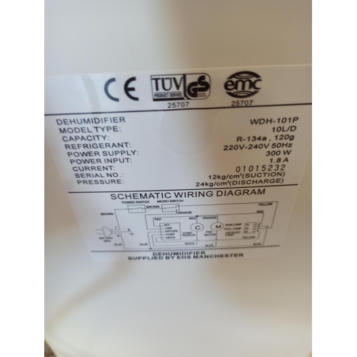 98B - Dehumidifier WDH-101P 10 Litre with Instructions