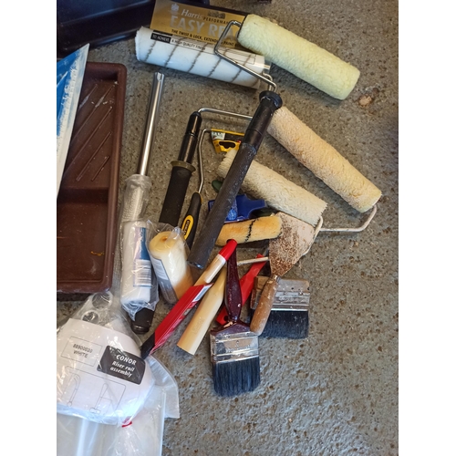 94B - Decorating Equipment, Rollers, Trays, Brushes, Dust Sheet and More