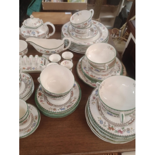 222 - A Large Quantity of Copeland Chinese Rose Dinner and Tea Service