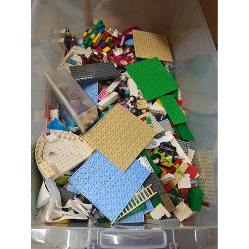 1042 - Lego 3 Seater Table and Chairs with a Large Quantity of Lego Including Base Board, Mindstorm and Muc... 