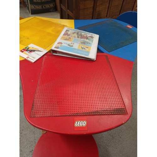 1042 - Lego 3 Seater Table and Chairs with a Large Quantity of Lego Including Base Board, Mindstorm and Muc... 