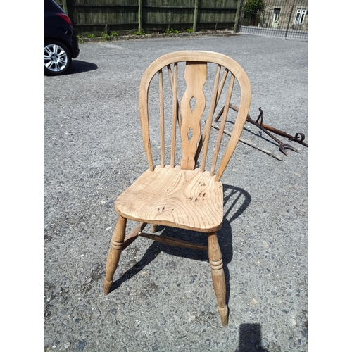 342 - A Waxed Elm Chair