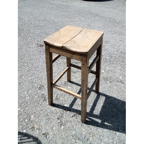 352 - An Oak High Stool