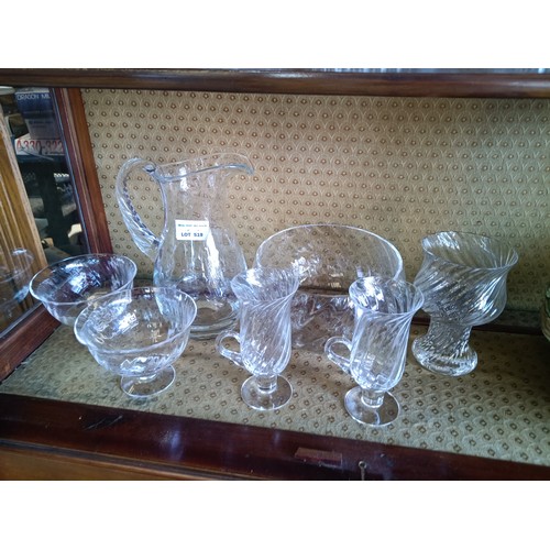 519 - A Quantity of Dartington Crystal Glassware