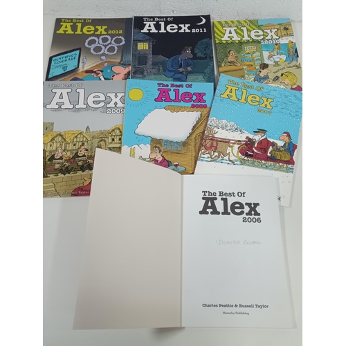 602 - The Best Of Alex Financial Times Cartoonist Signed Albums by Charles Peattie 2006-2012