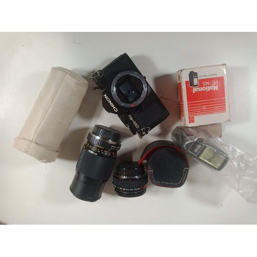 768 - Chinon CM-45 Camera Body, Ozeck Auto Zoom  1:38, 75-150mm Lens and Ozeck 11 Match Multiplier x 2, MC... 