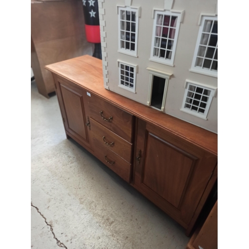 805 - Solid Wood 3x Drawer with 2 x Door Sideboard 78cm x 143cm x 43cm