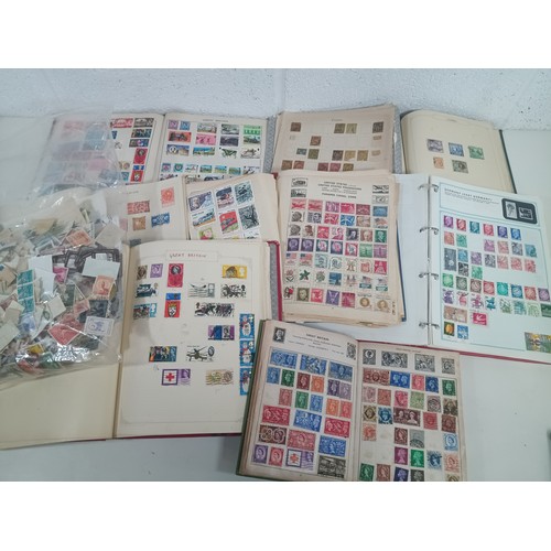 812c - Schoolboy Stamp Album and Loose Stamps