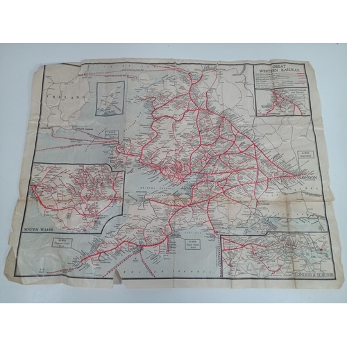 825 - A Vintage Great Western Railway Map