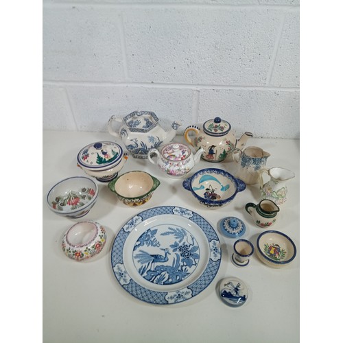 831 - A Collection of Vintage Teapots and Other China inc. Wood & Sons