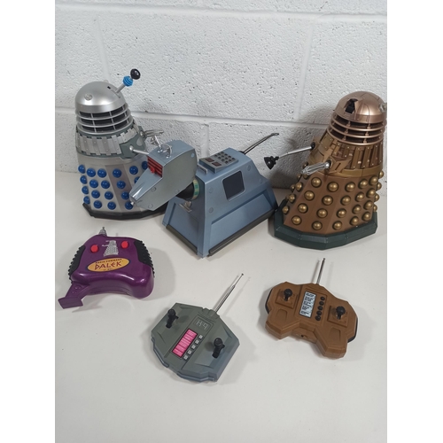 1021 - Dr Who Remote Control Daleks and K9 Toys - Untested