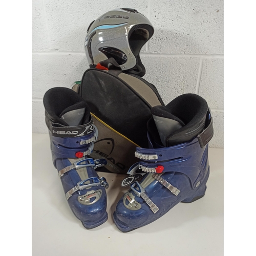 948 - Head Ezon Ski Boots in Bag  with CEBE Helmet