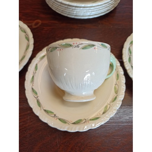 Newhall Hamley Tea Set - 4 Cups, 6 Saucers, 1 Sugar Bowl and 6 Side Plates