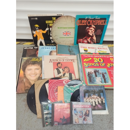 193 - A Box of Vinyl LP Records and CD's Mostly Easy Listening