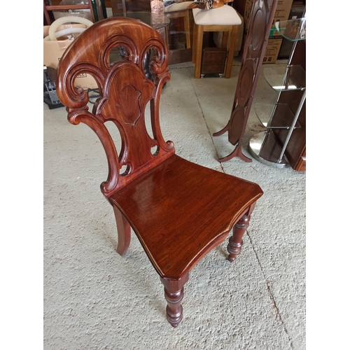 16B - Circa 19th Century Victorian Hall Chair