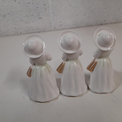 63 - 3 x Royal Doulton Almost Grown Figurines