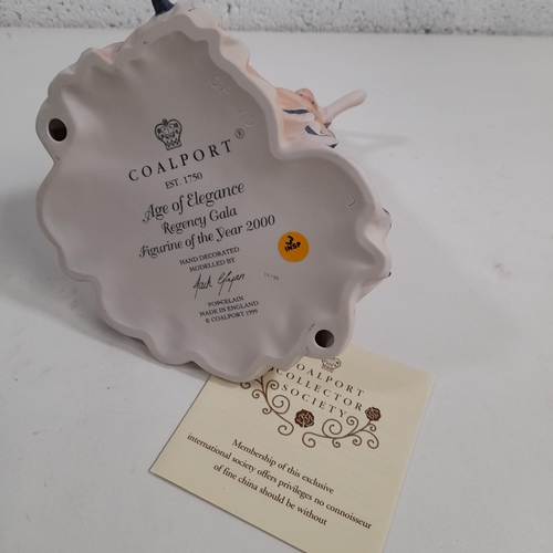 32 - Coalport Age of Elegance - Sweet Surprise 1999 and Regency Gala Figurine of the Year 2000 with COA a... 