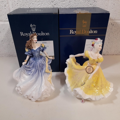 53 - Royal Doulton Figurines -Rebecca 1998 HN4041 and Ninette 1970 HN2379 with Boxes