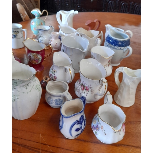 151 - A Selection of Miniature Collectable Jugs inc. Wedgewood, Limoge etc.