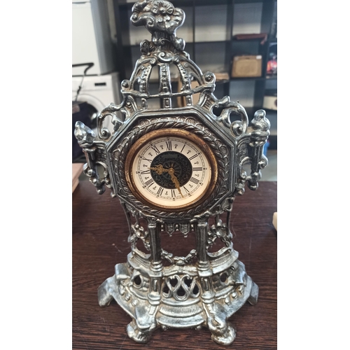 81 - Antique Table Clock 35cm x22cm