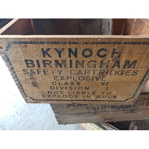 953 - Collection of Wooden Crates - Kynoch Birmingham,  Plant Protection and More