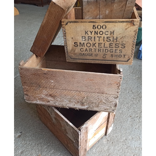 953 - Collection of Wooden Crates - Kynoch Birmingham,  Plant Protection and More