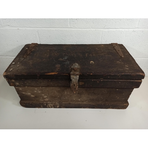 955 - A Wooden Crate 31cm x 71cm x 34cm