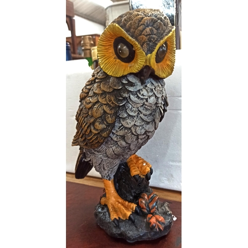 917 - Resin Owl Ornament 30cm High