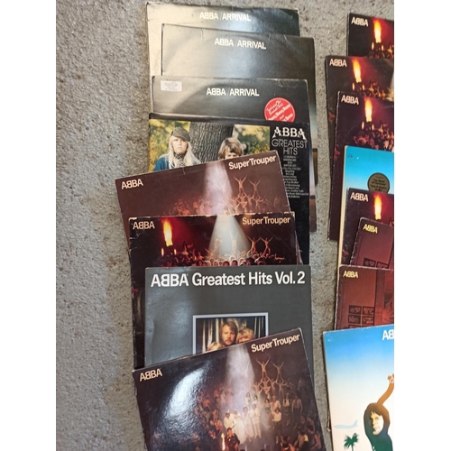 171 - A Collection of Vinyl LP's - Abba x 22